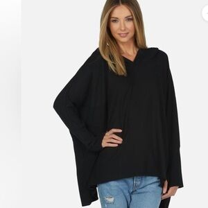 DASH OVERSIZED HOODIE BLACK
